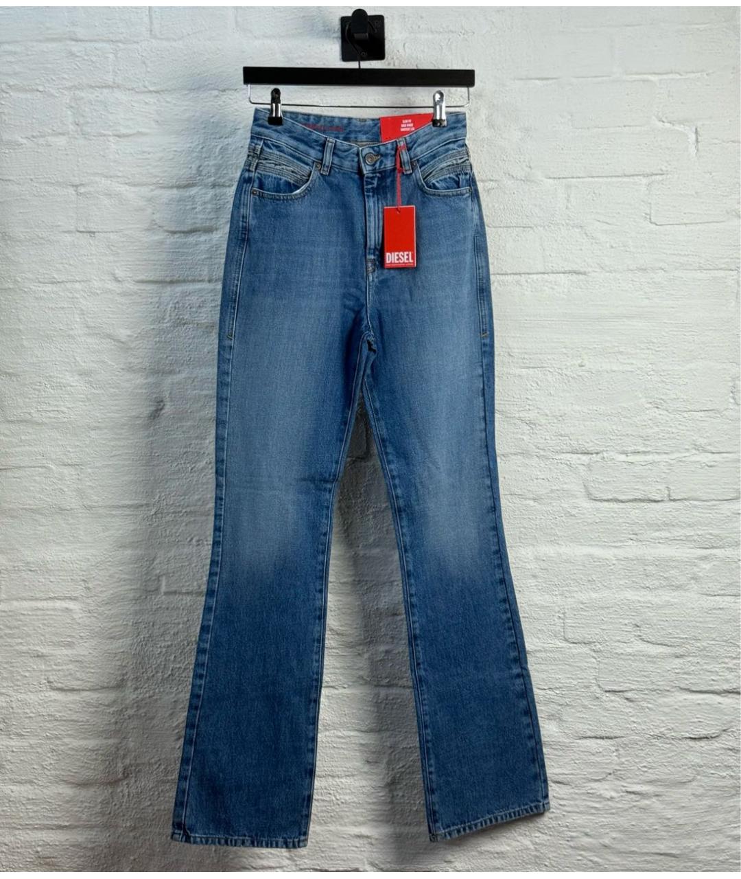 DIESEL Синие хлопковые джинсы клеш, фото 9