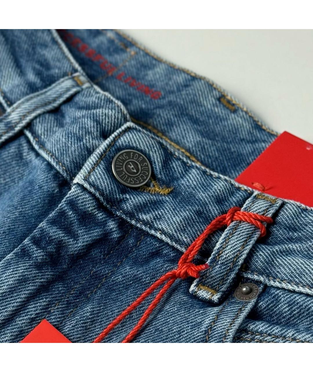 DIESEL Синие хлопковые джинсы клеш, фото 5
