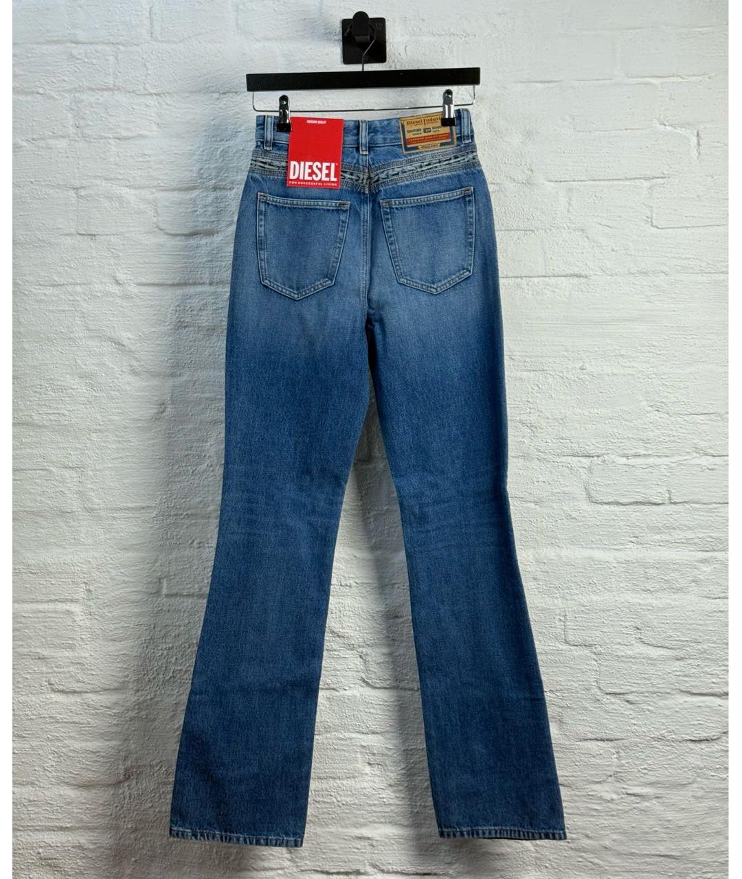 DIESEL Синие хлопковые джинсы клеш, фото 2