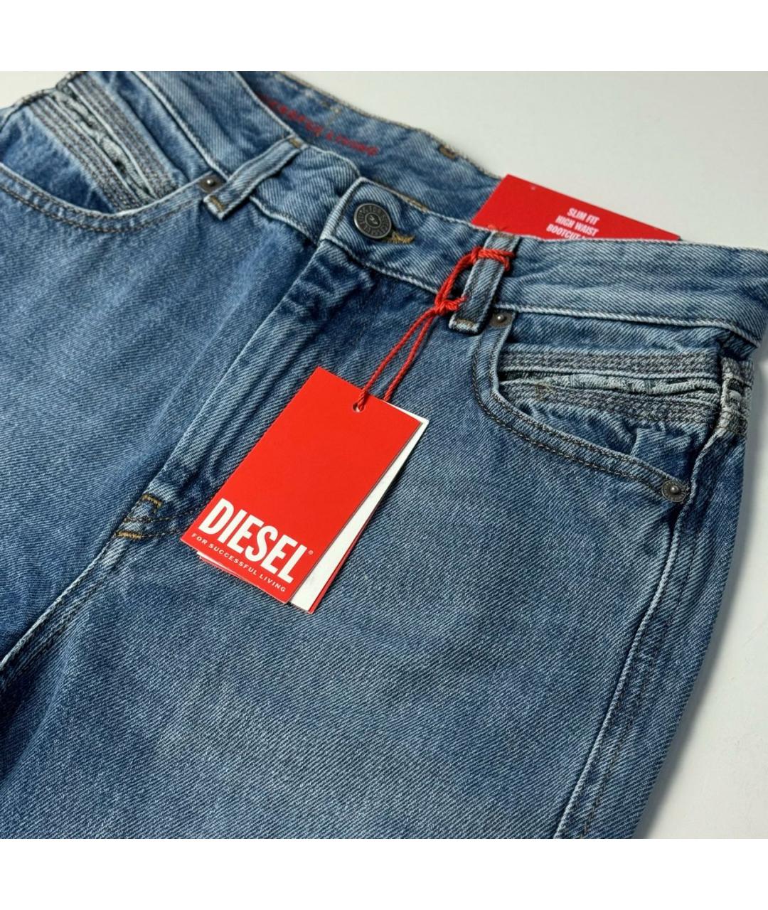 DIESEL Синие хлопковые джинсы клеш, фото 6