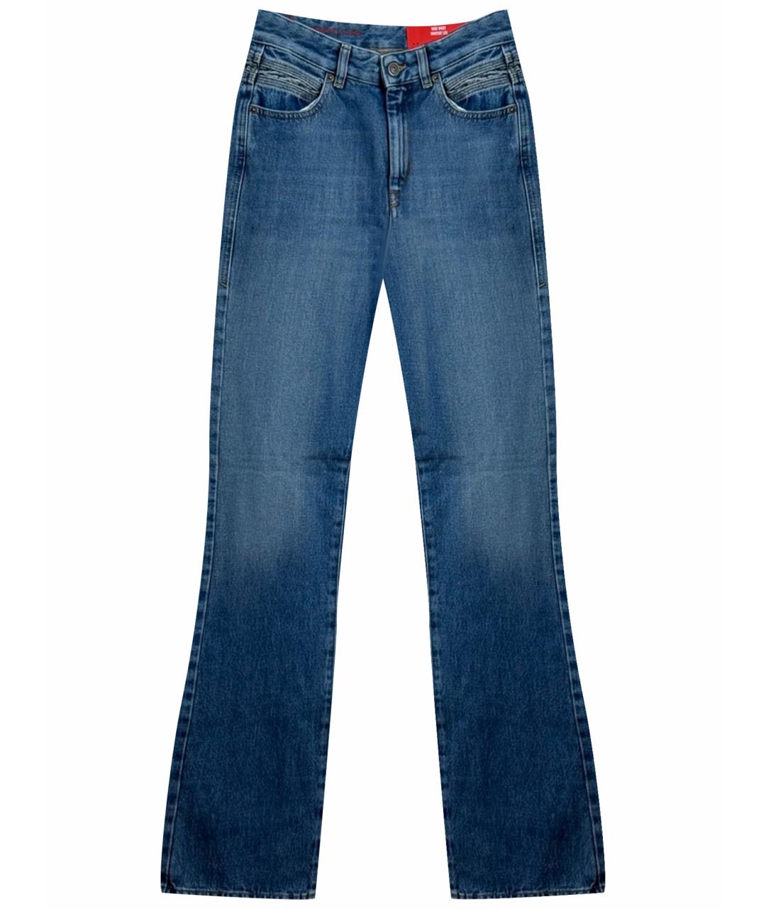DIESEL Синие хлопковые джинсы клеш, фото 1