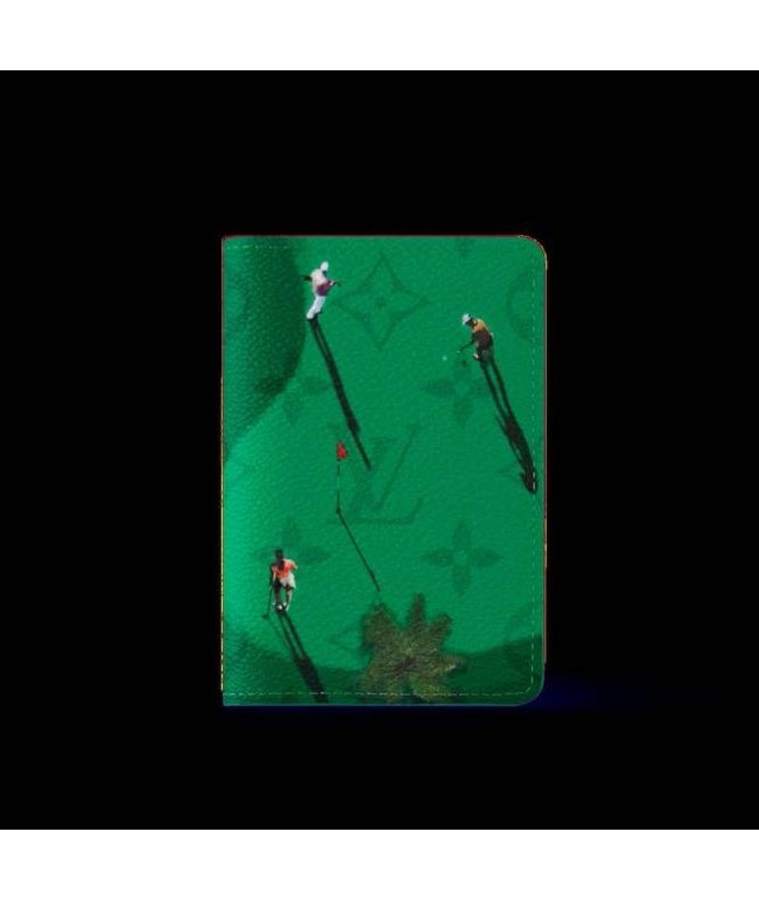 LOUIS VUITTON Зеленый кардхолдер, фото 4