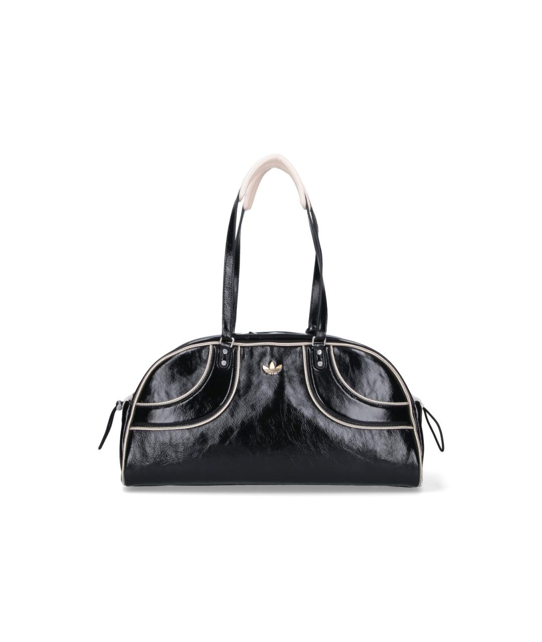 ADIDAS Черная кожаная сумка тоут, фото 3