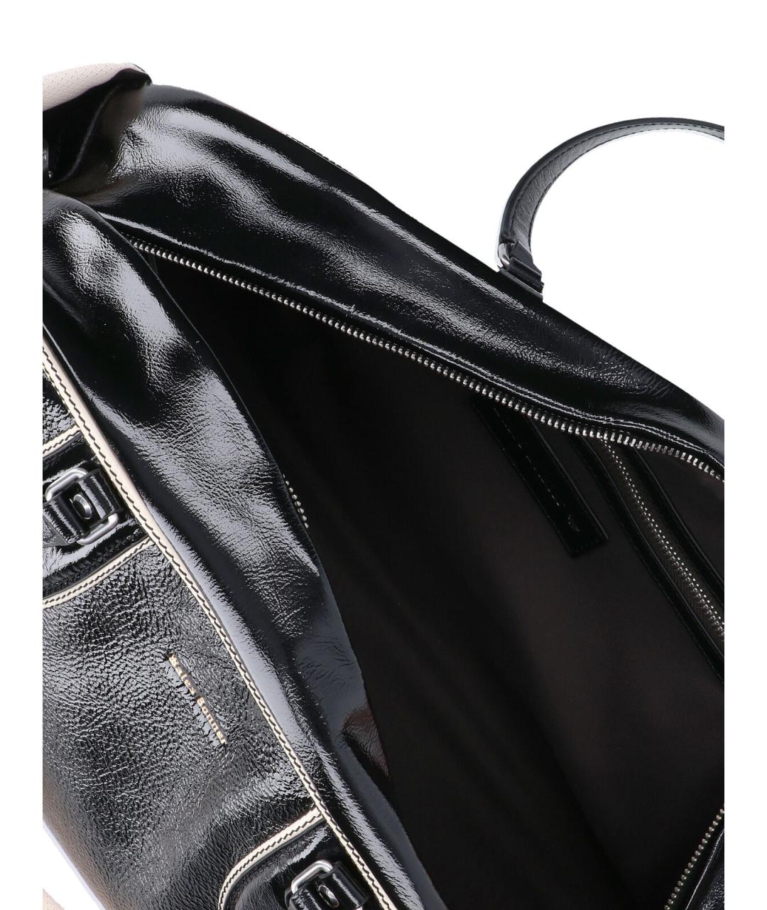 ADIDAS Черная кожаная сумка тоут, фото 4