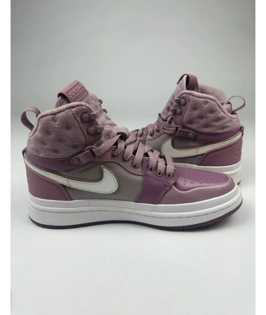 NIKE Розовые кожаные кроссовки, фото 4