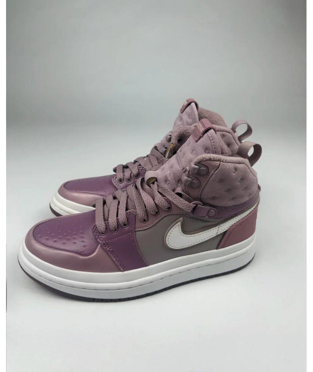 NIKE Розовые кожаные кроссовки, фото 5