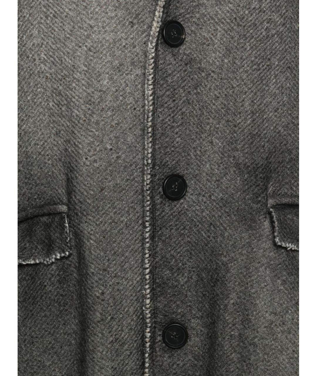 AVANT TOI Серое шерстяное пальто, фото 2