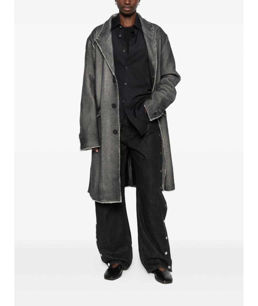 AVANT TOI Серое шерстяное пальто, фото 3