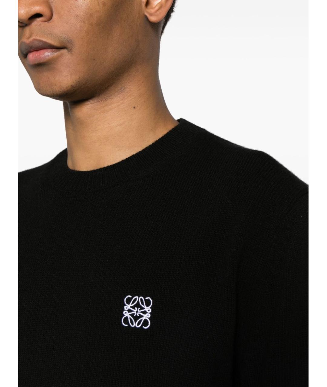 LOEWE Черный шерстяной джемпер / свитер, фото 2