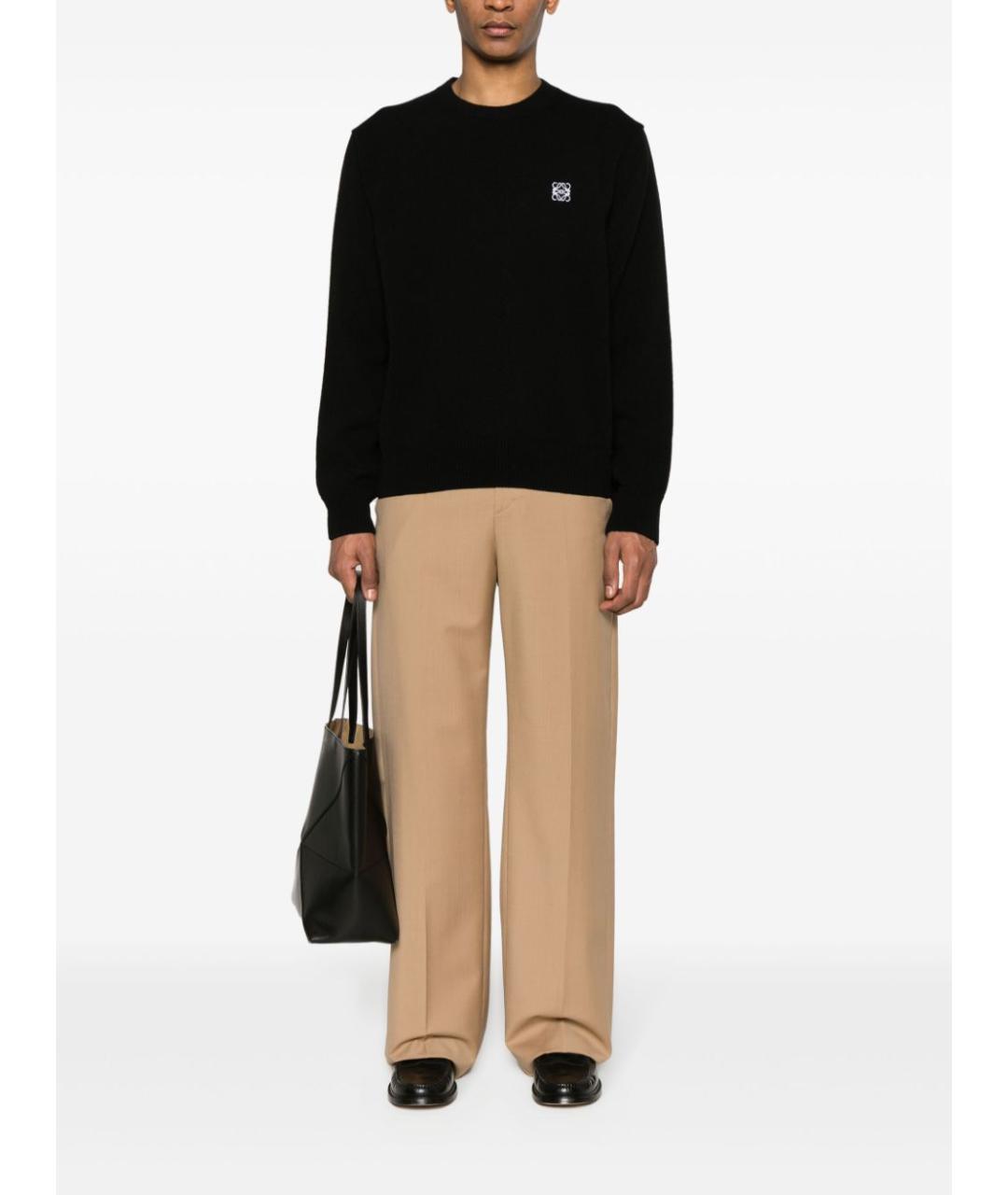 LOEWE Черный шерстяной джемпер / свитер, фото 5