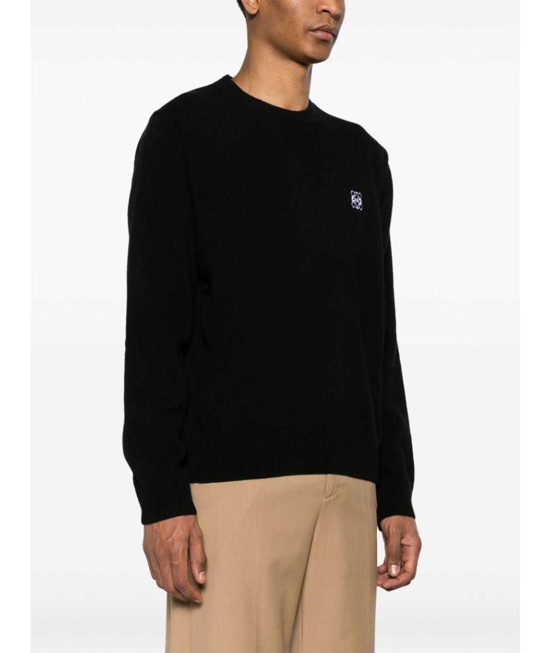 LOEWE Черный шерстяной джемпер / свитер, фото 3