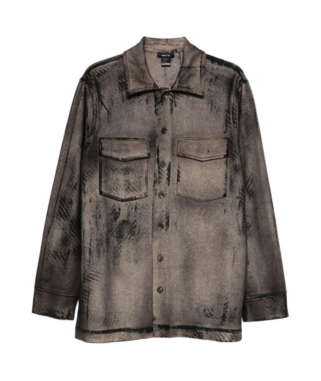 AVANT TOI Коричневая шерстяная рубашка, фото 1