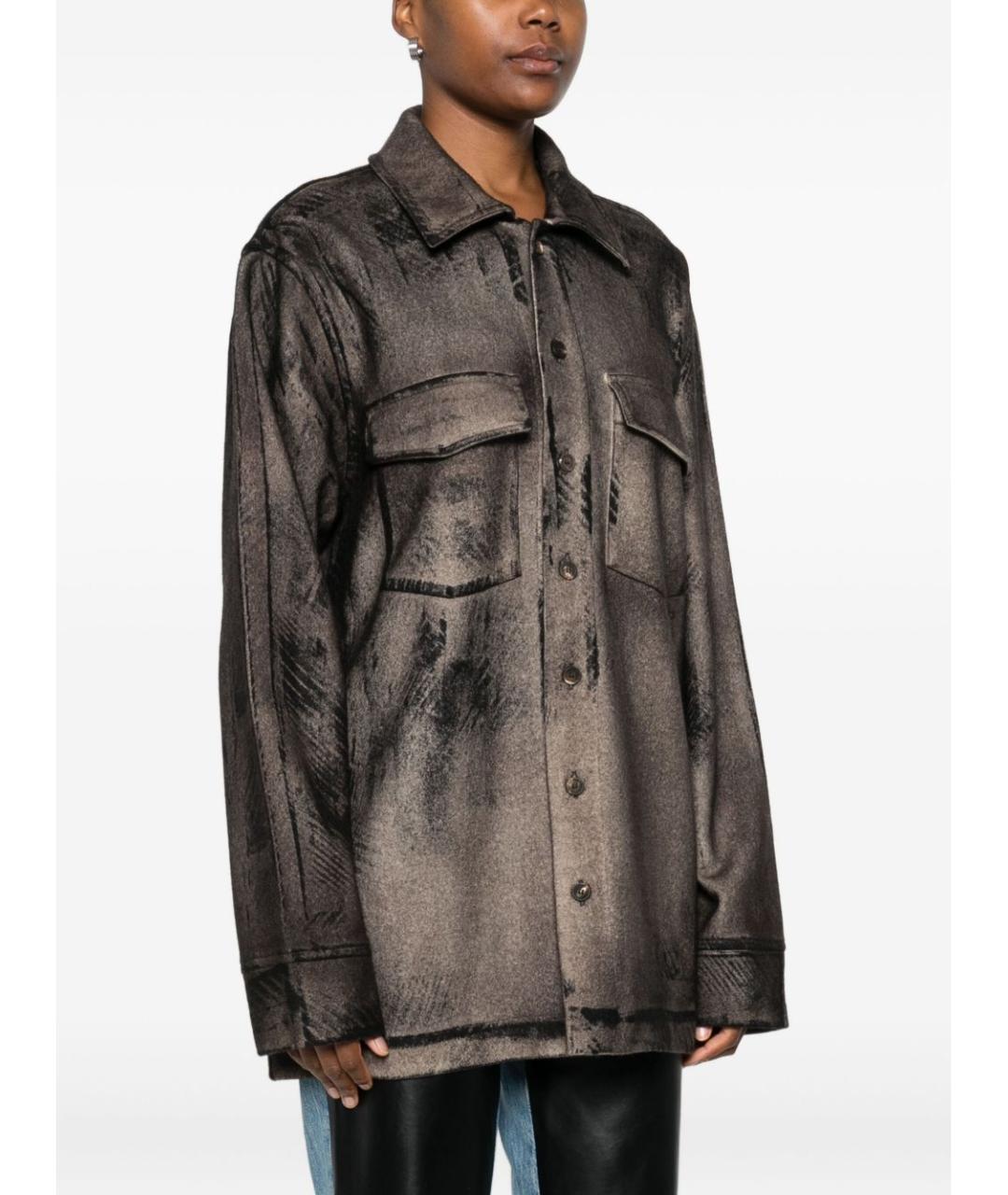 AVANT TOI Коричневая шерстяная рубашка, фото 5