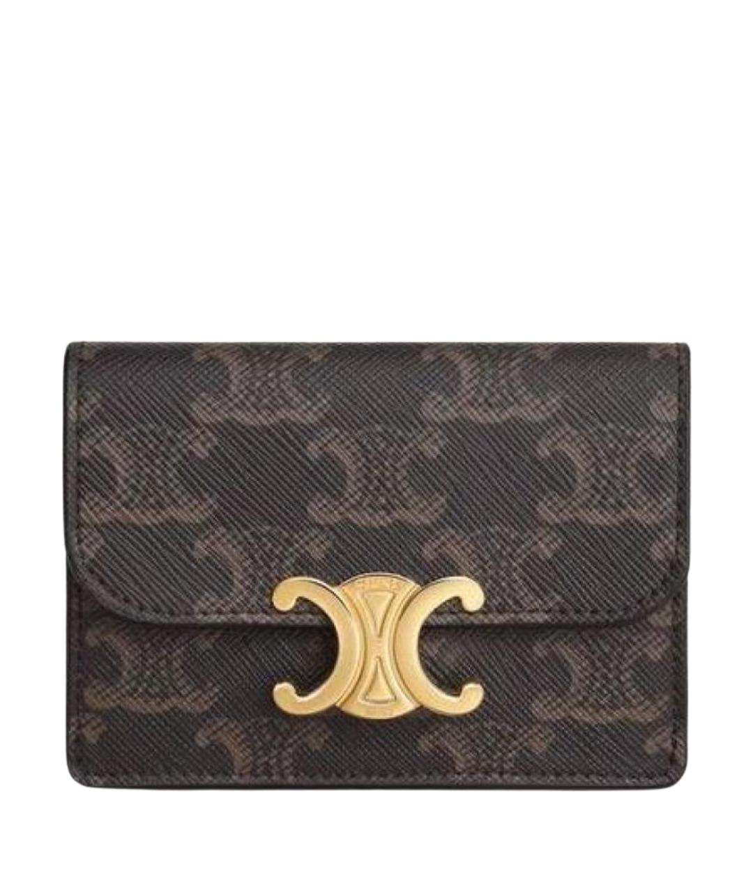 CELINE Коричневый кардхолдер, фото 1