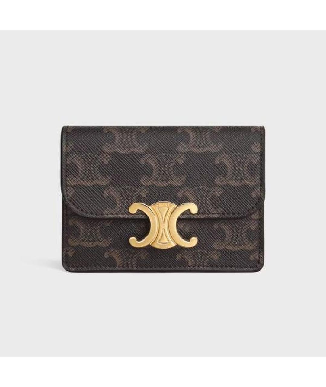 CELINE Коричневый кардхолдер, фото 4