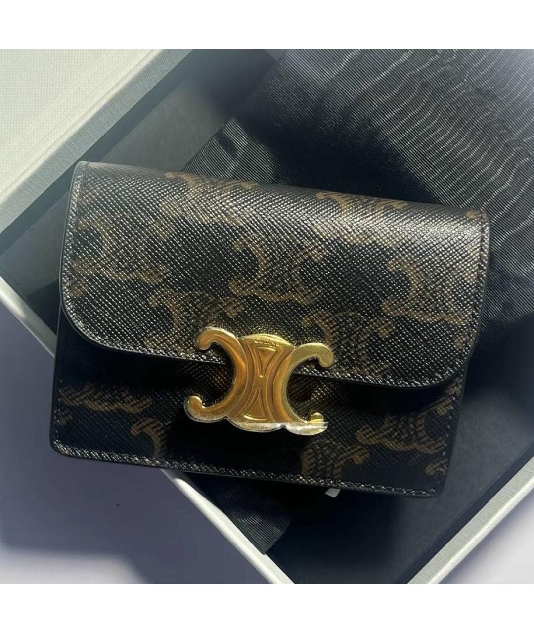 CELINE Коричневый кардхолдер, фото 3