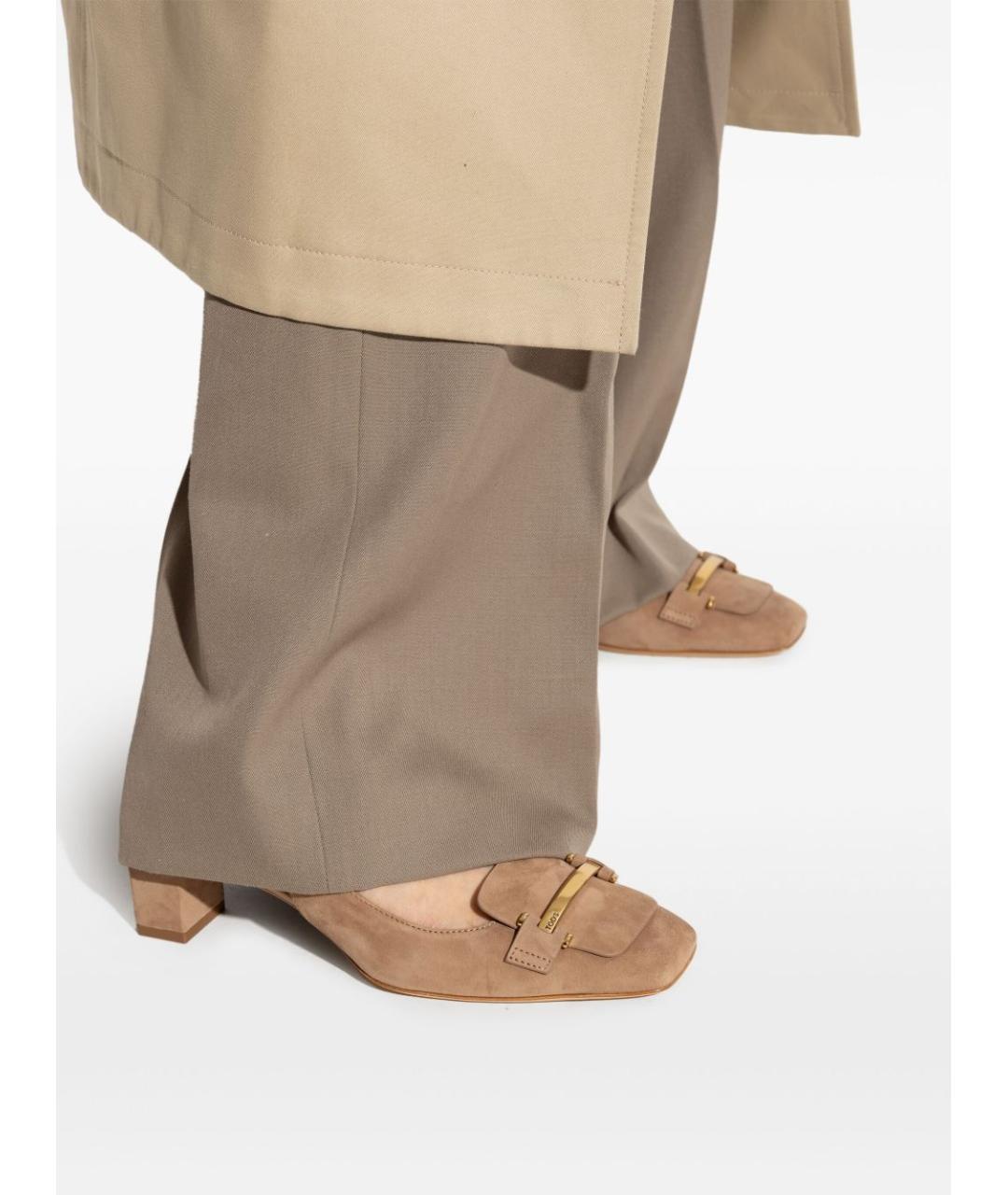 TOD'S Коричневые кожаные туфли, фото 6