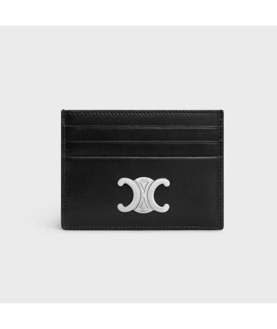 CELINE Черный кожаный кардхолдер, фото 3
