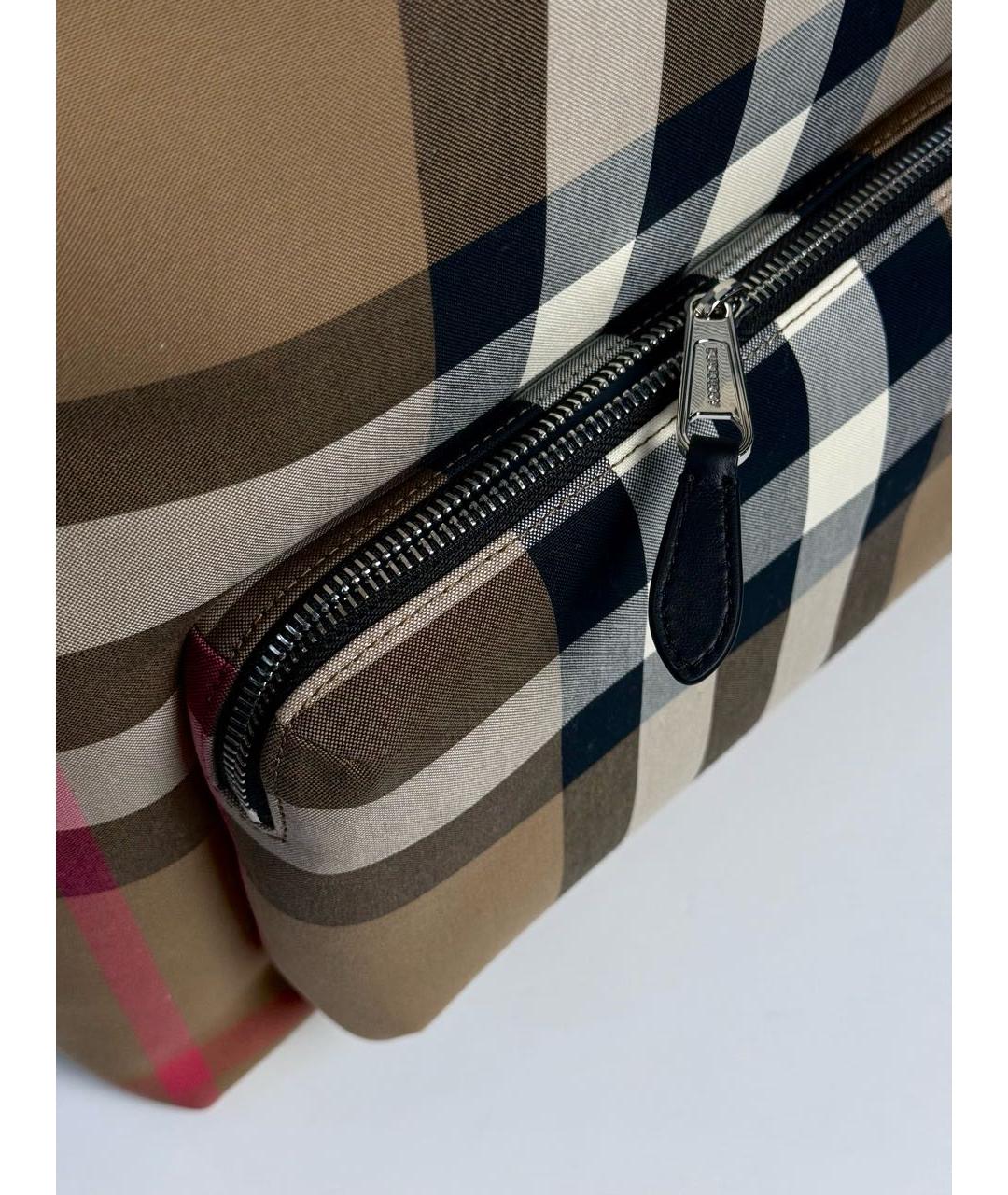 BURBERRY Коричневый тканевый рюкзак, фото 6