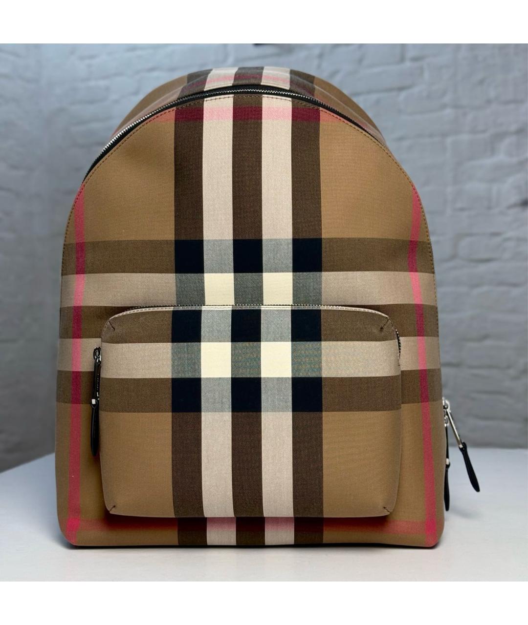 BURBERRY Коричневый тканевый рюкзак, фото 9