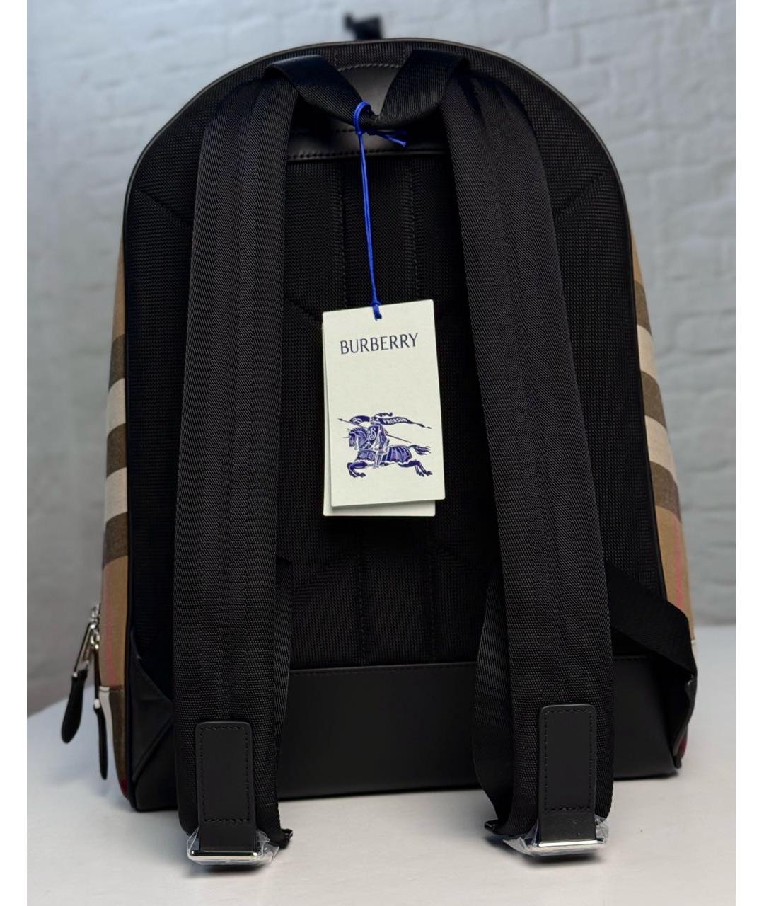 BURBERRY Коричневый тканевый рюкзак, фото 8