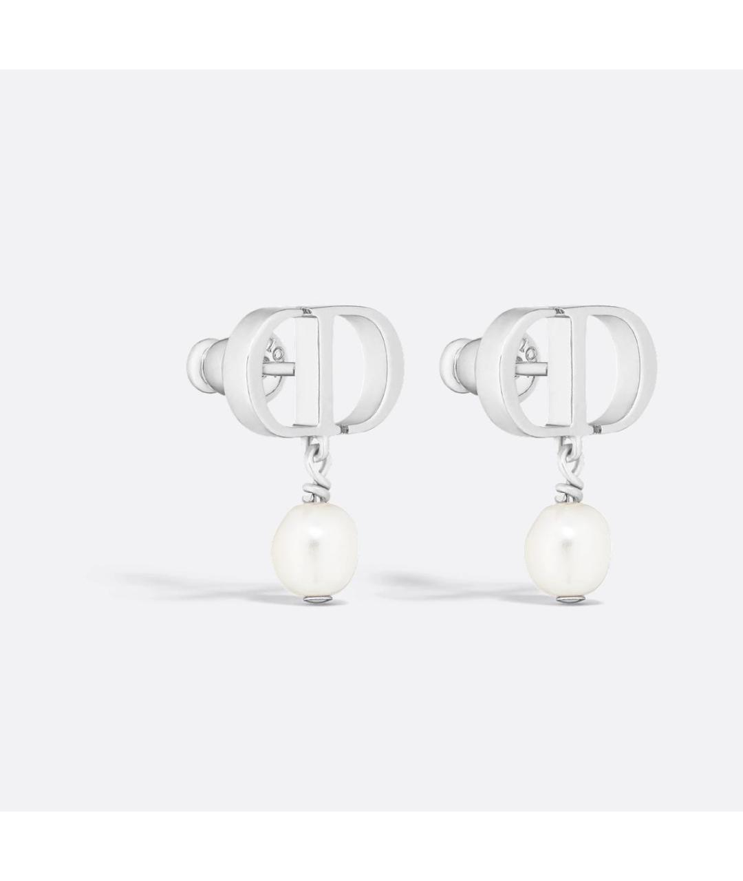 CHRISTIAN DIOR Серебряные металлические серьги, фото 2