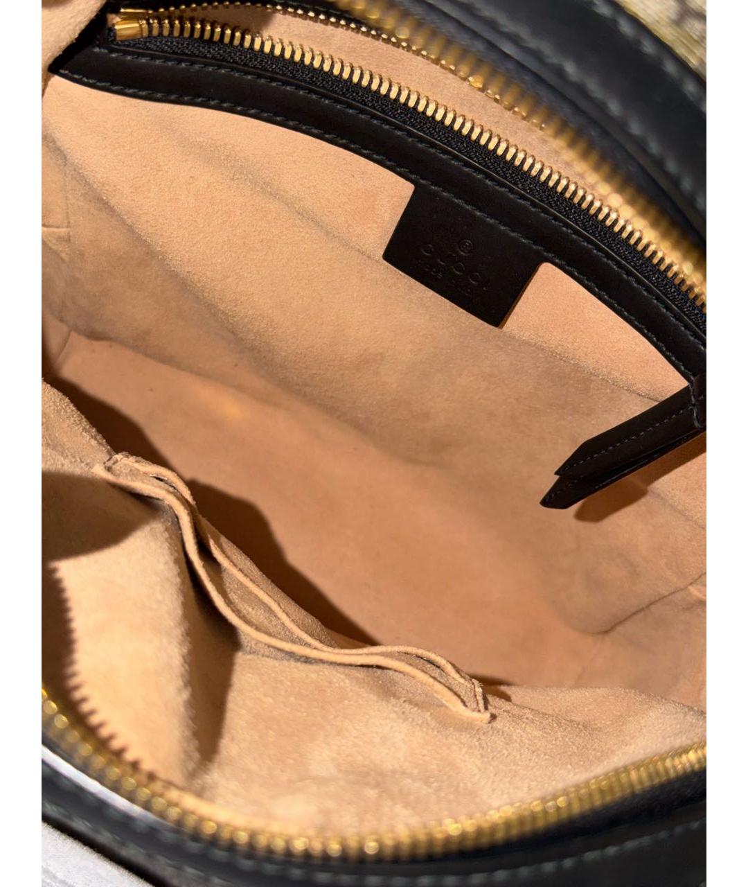 GUCCI Бежевый кожаный рюкзак, фото 8