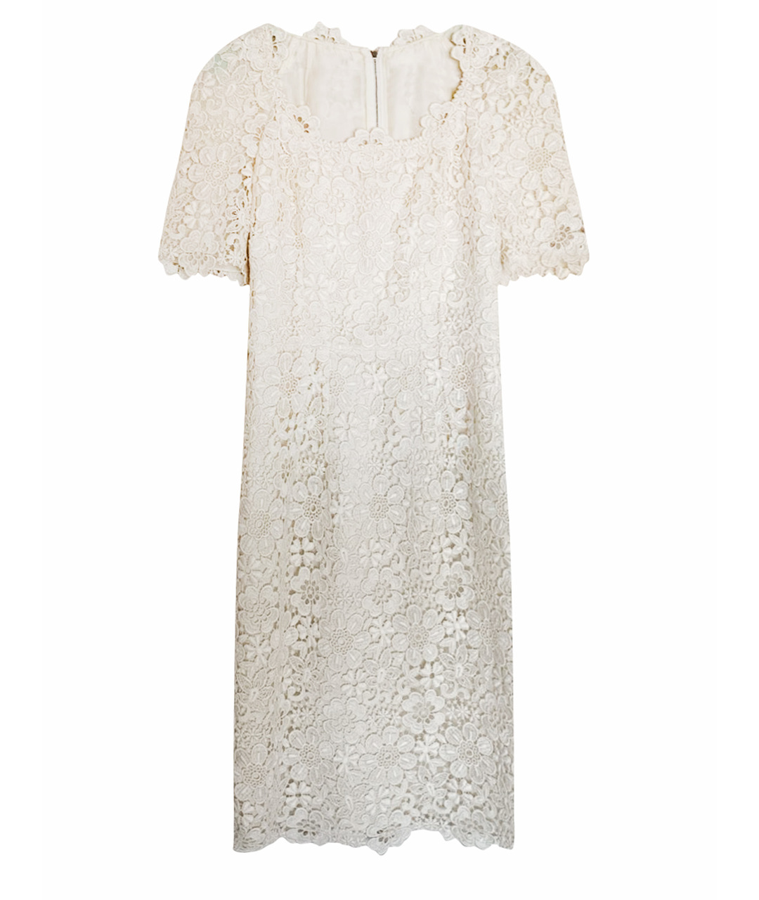 DOLCE&GABBANA Белое кружевное вечернее платье, фото 1