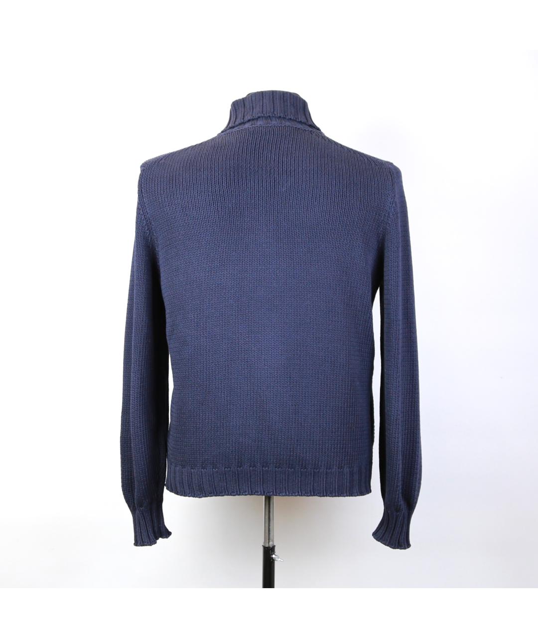 BRUNELLO CUCINELLI Темно-синий хлопковый кардиган, фото 2