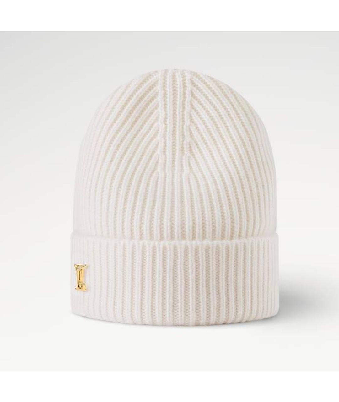 LOUIS VUITTON Белая кашемировая шапка, фото 5