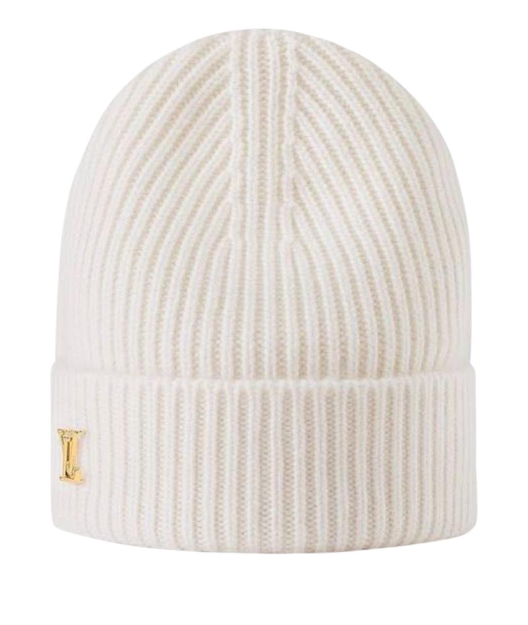 LOUIS VUITTON Белая кашемировая шапка, фото 1