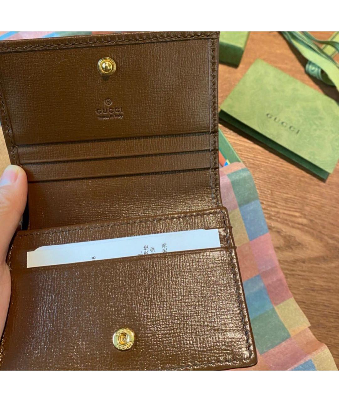 GUCCI Коричневый кошелек, фото 4