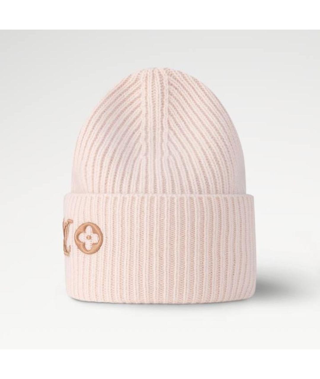 LOUIS VUITTON Розовая шерстяная шапка, фото 2