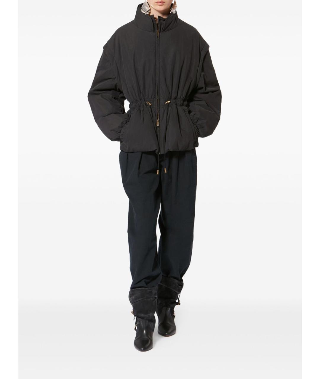 ISABEL MARANT ETOILE Черная полиэстеровая куртка, фото 5