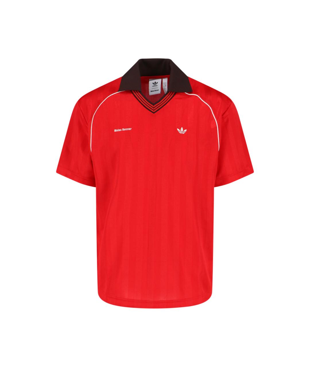 ADIDAS Красная полиэстеровая футболка, фото 1