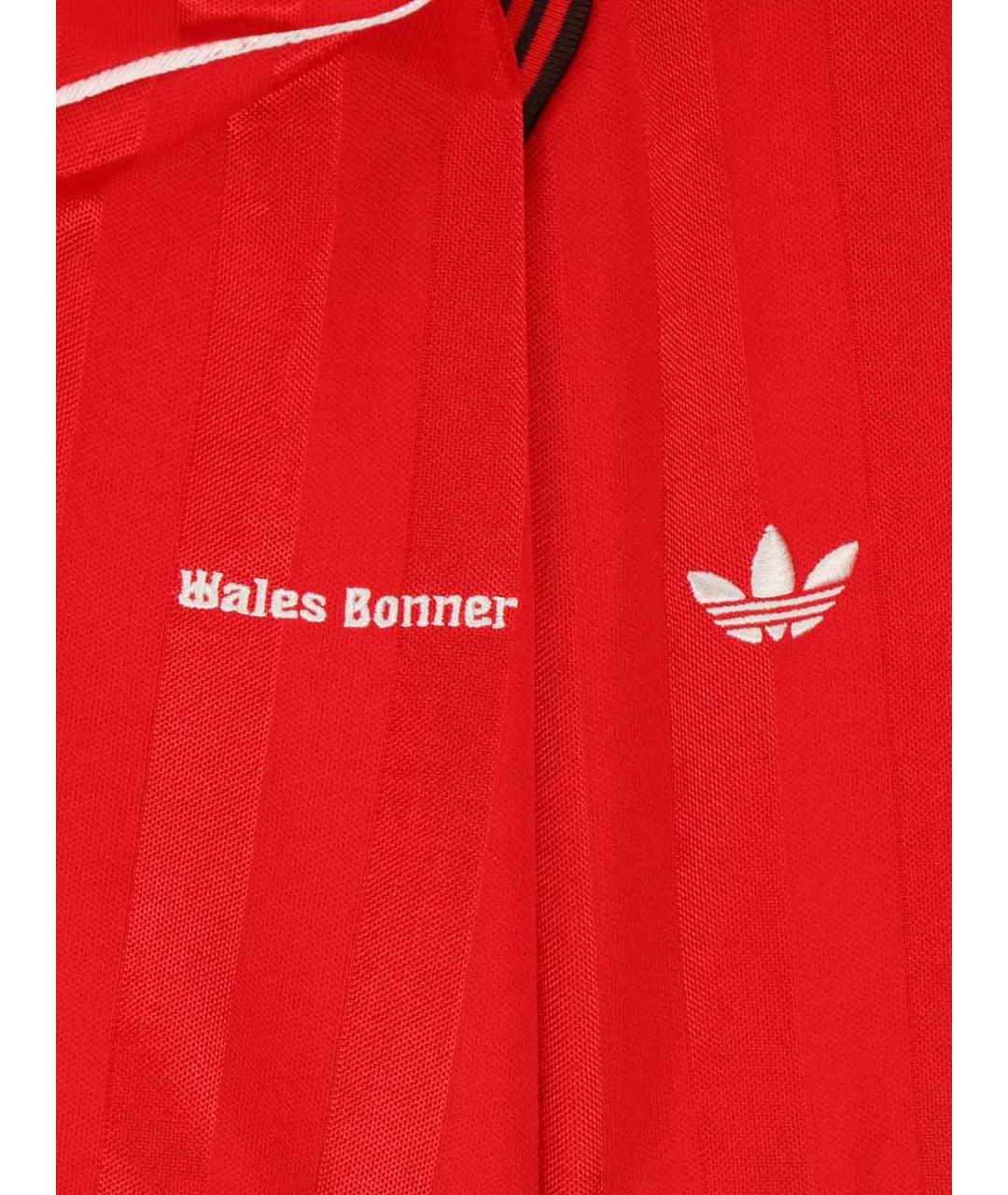 ADIDAS Красная полиэстеровая футболка, фото 3
