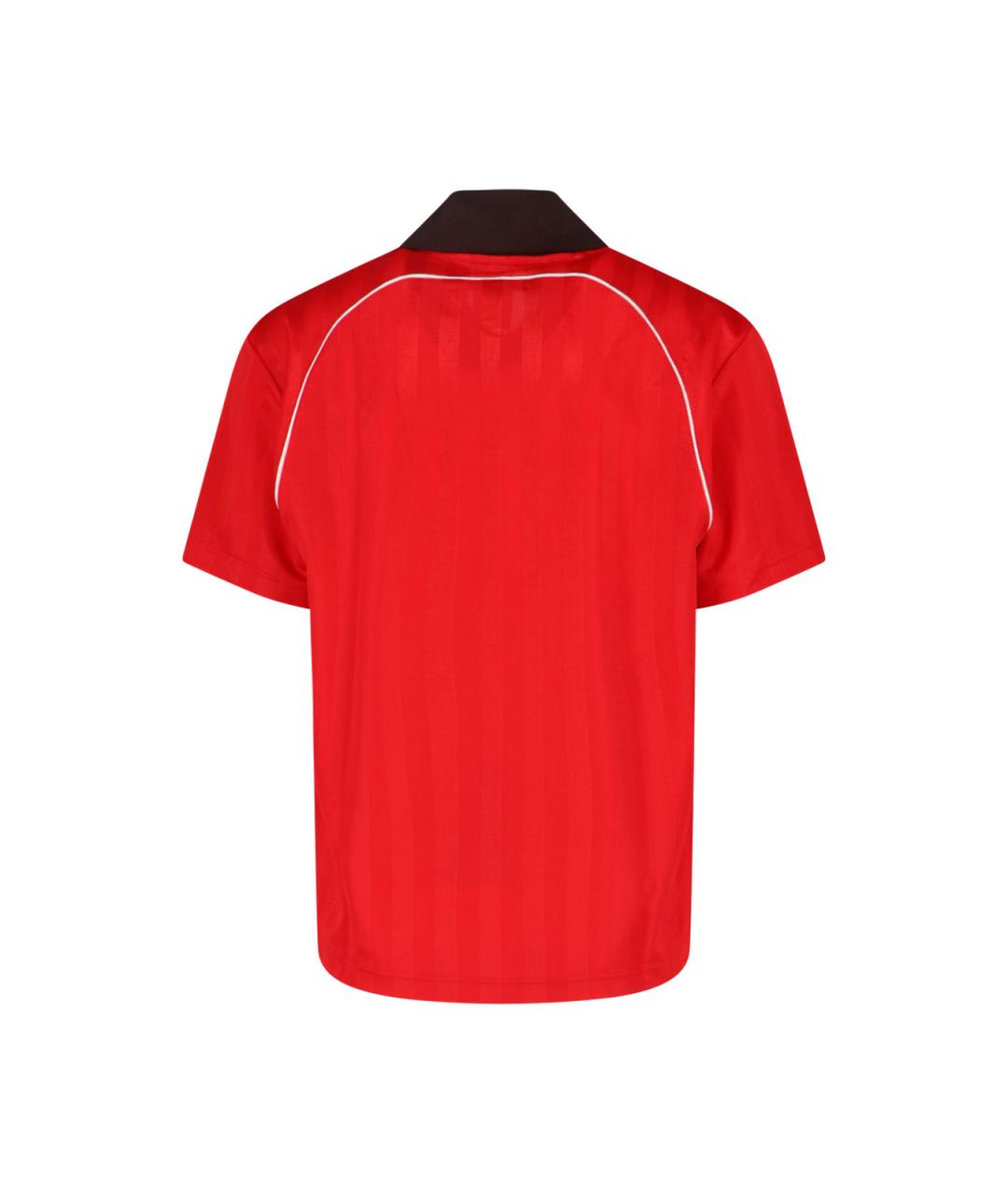 ADIDAS Красная полиэстеровая футболка, фото 2