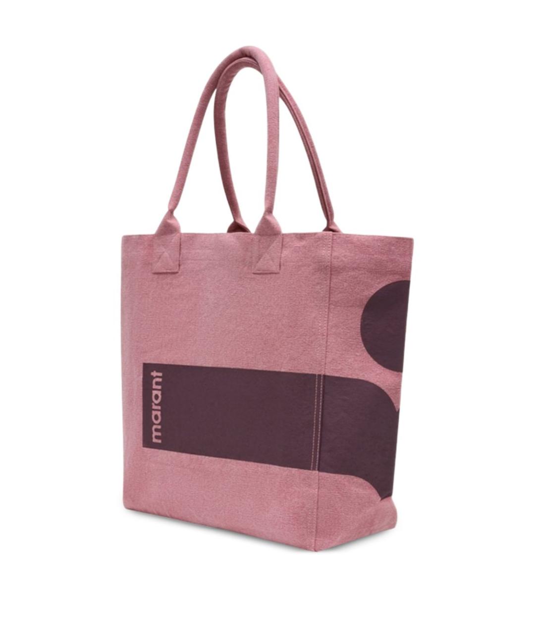 ISABEL MARANT Розовая хлопковая сумка тоут, фото 2