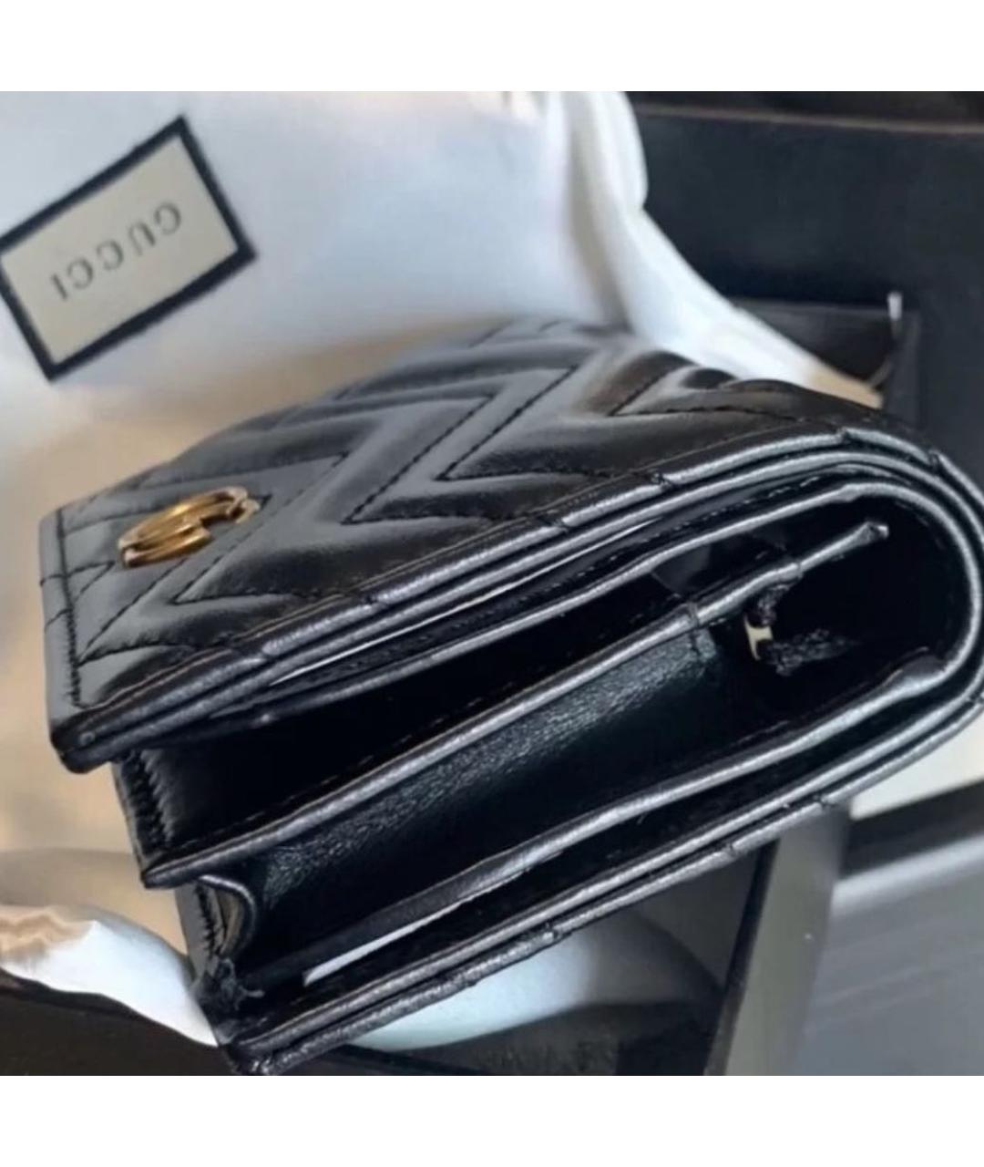 GUCCI Черный кожаный кошелек, фото 3