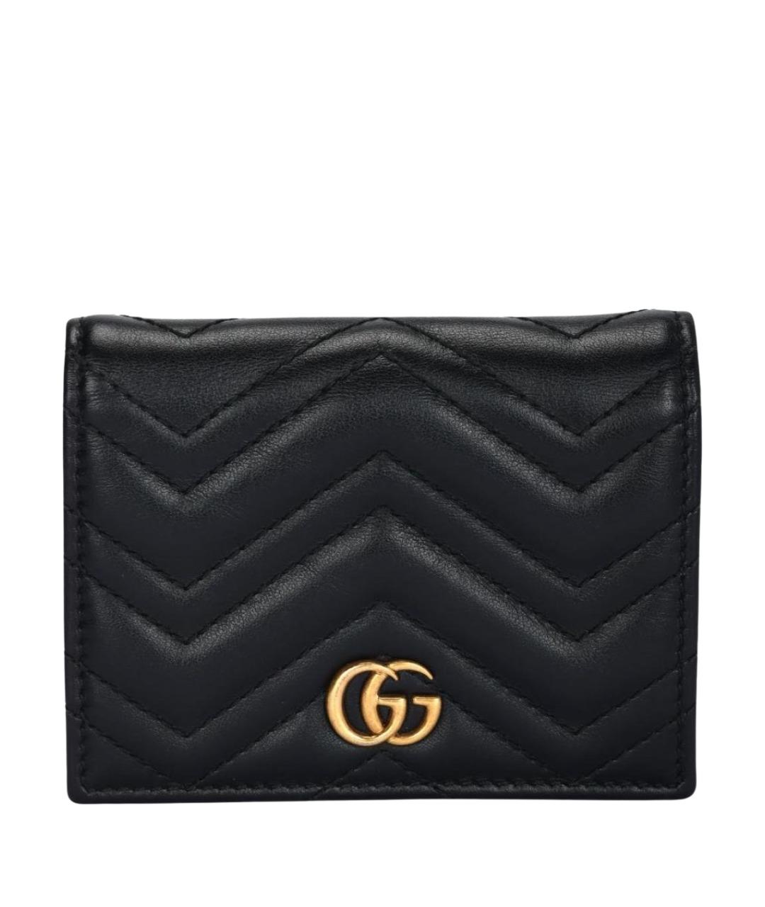 GUCCI Черный кожаный кошелек, фото 1