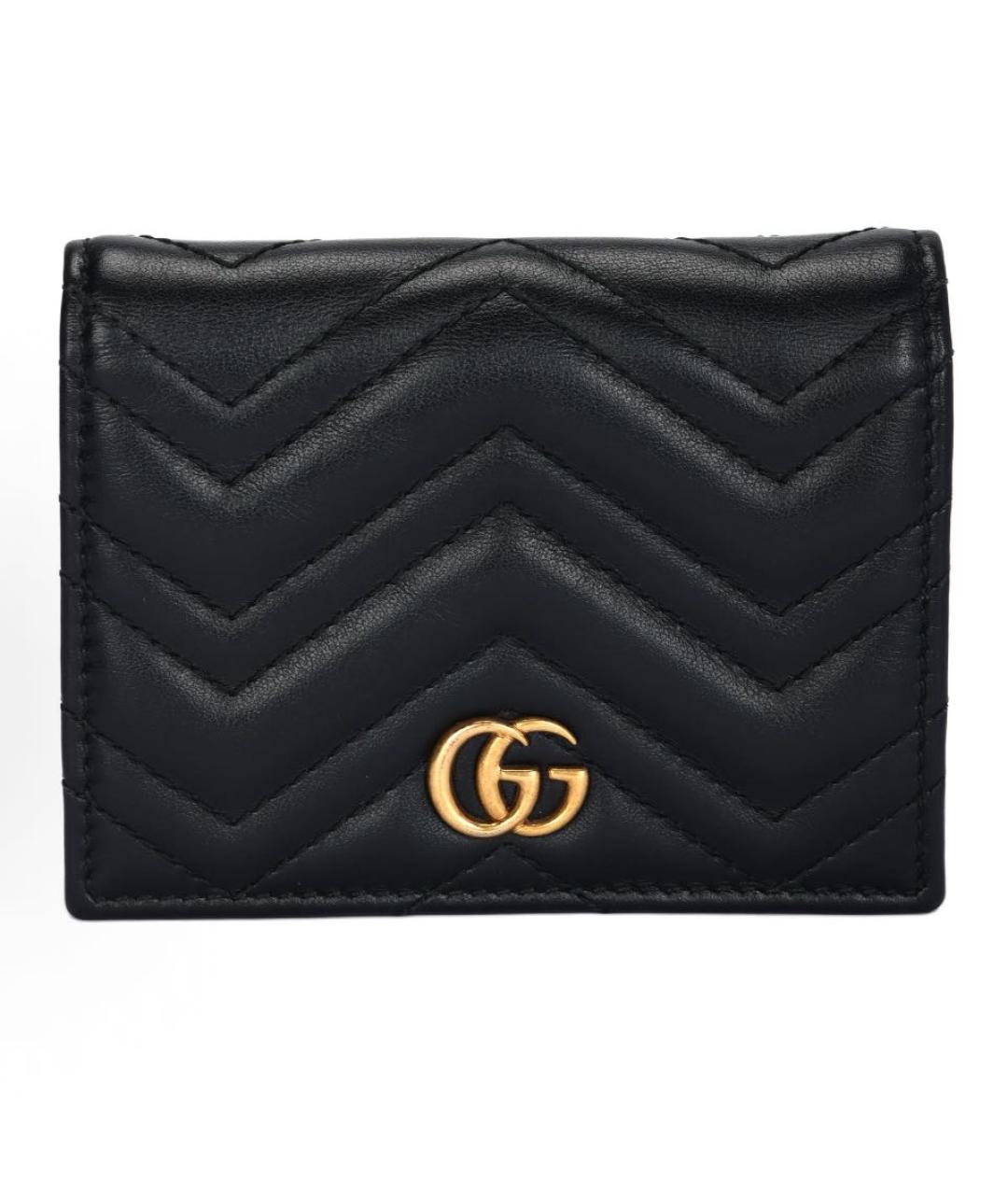 GUCCI Черный кожаный кошелек, фото 4