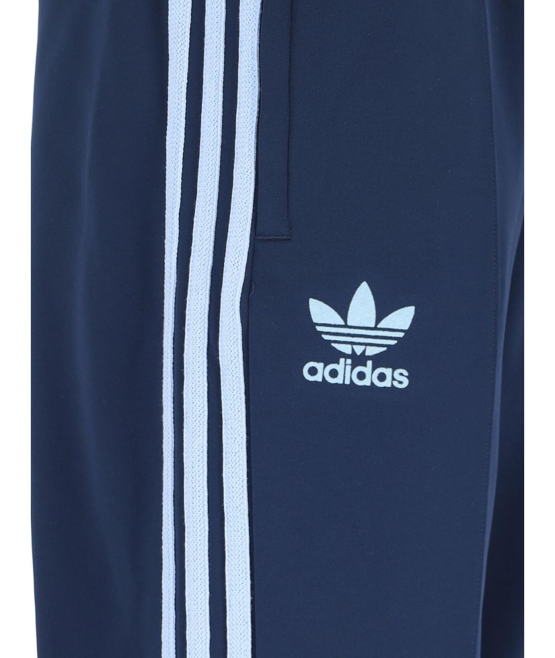 ADIDAS Синие синтетические повседневные брюки, фото 4