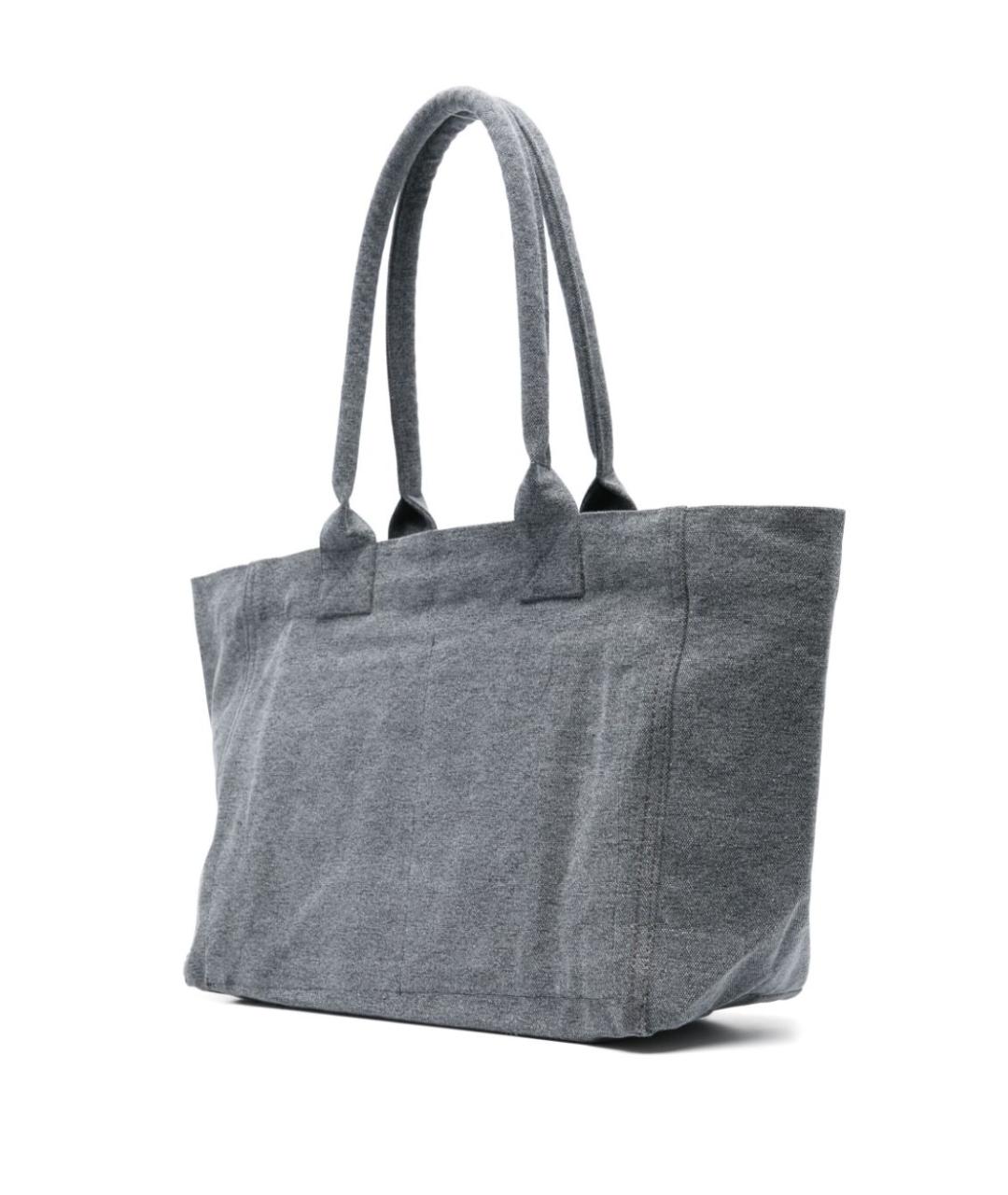 ISABEL MARANT Серая хлопковая сумка тоут, фото 3