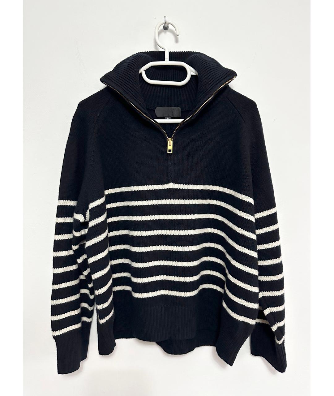 NILI LOTAN Темно-синий кашемировый джемпер / свитер, фото 2