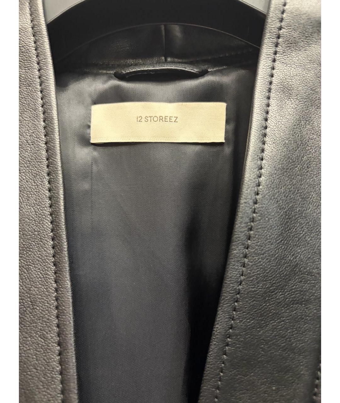 12 STOREEZ Черная кожаная куртка, фото 3