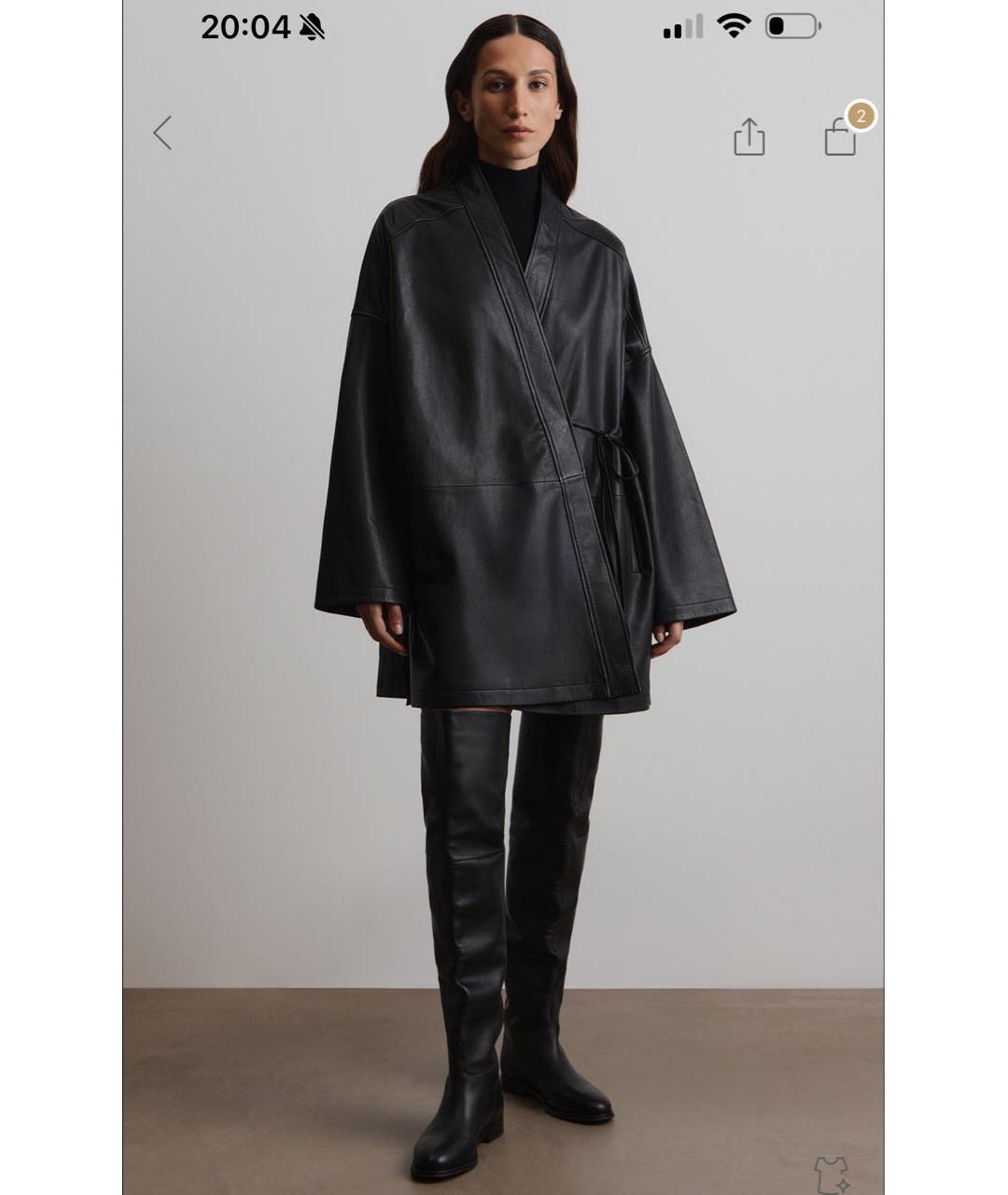 12 STOREEZ Черная кожаная куртка, фото 5