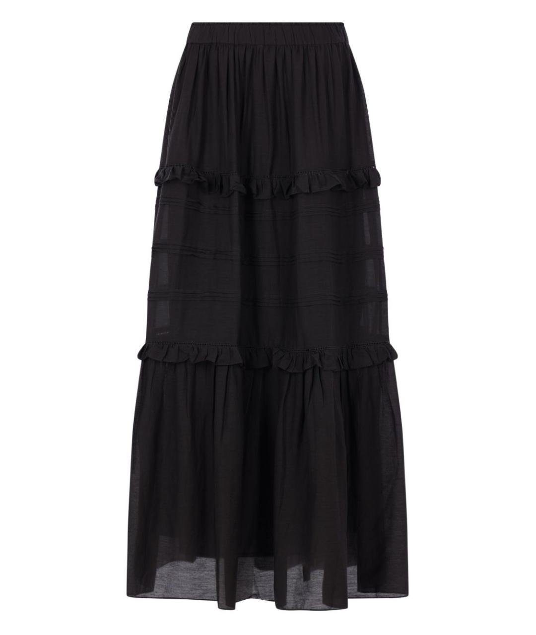 ISABEL MARANT ETOILE Черная хлопковая юбка макси, фото 1