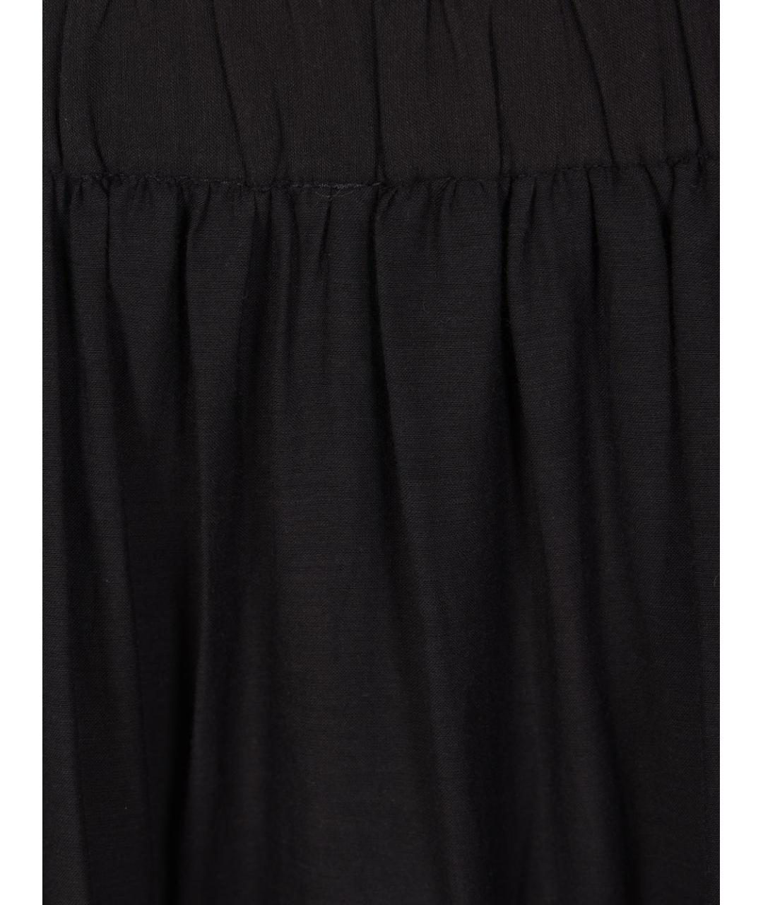 ISABEL MARANT ETOILE Черная хлопковая юбка макси, фото 2