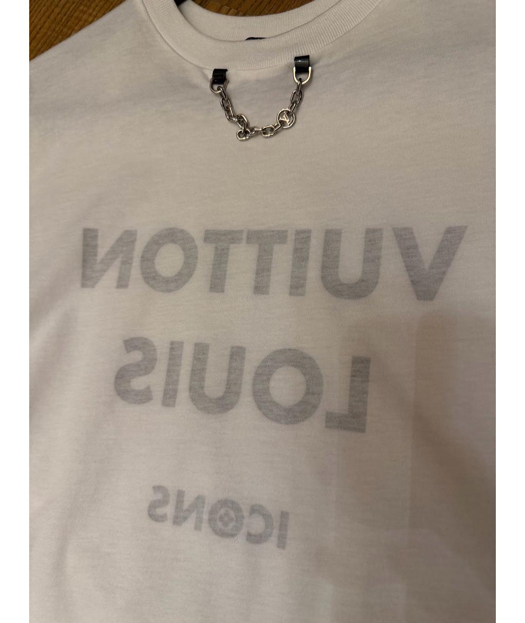 LOUIS VUITTON Белая хлопковая футболка, фото 2