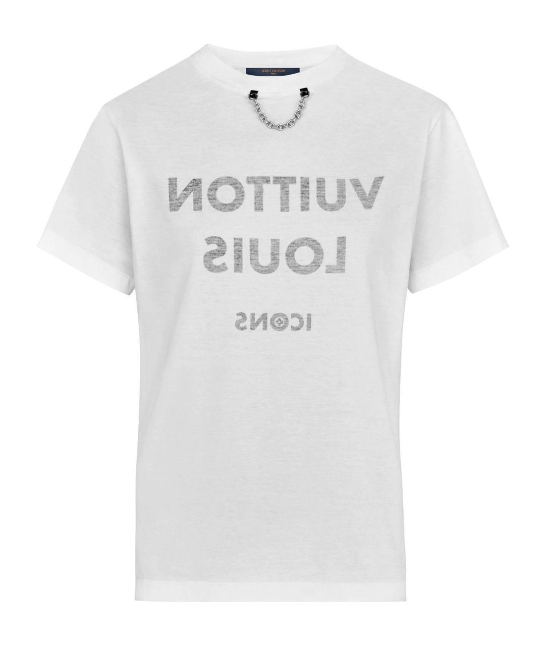 LOUIS VUITTON Белая хлопковая футболка, фото 1